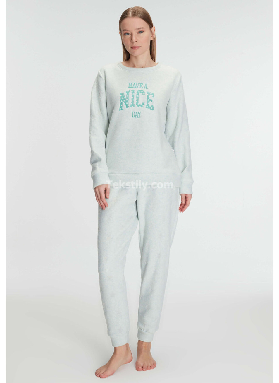 Женский домашний комплект с брюками (S-M-L-XL) ANIL 2024/25
