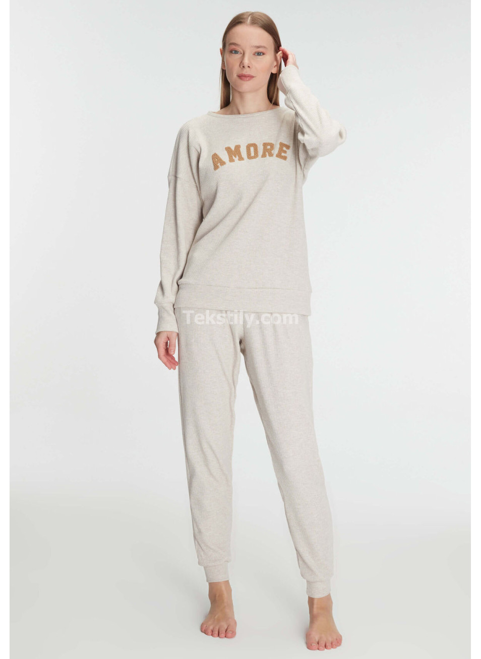 Женский домашний комплект с брюками (S-M-L-XL) ANIL 2024/25