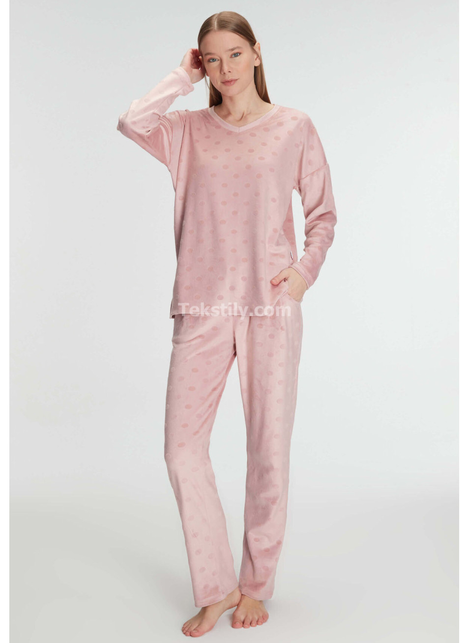 Женский домашний комплект с брюками (S-M-L-XL-2XL) ANIL 2024/25