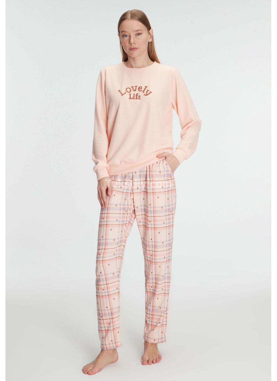 Женский домашний комплект с брюками (S-M-L-XL) ANIL 2024/25