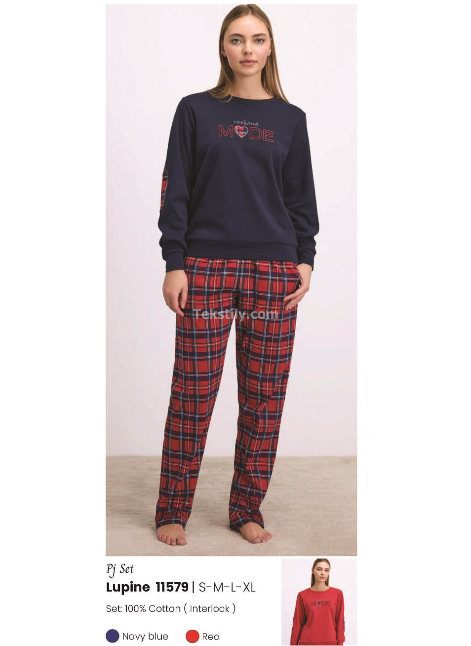 Женский домашний комплект с брюками (S-M-L-XL) ANIL 2025/26