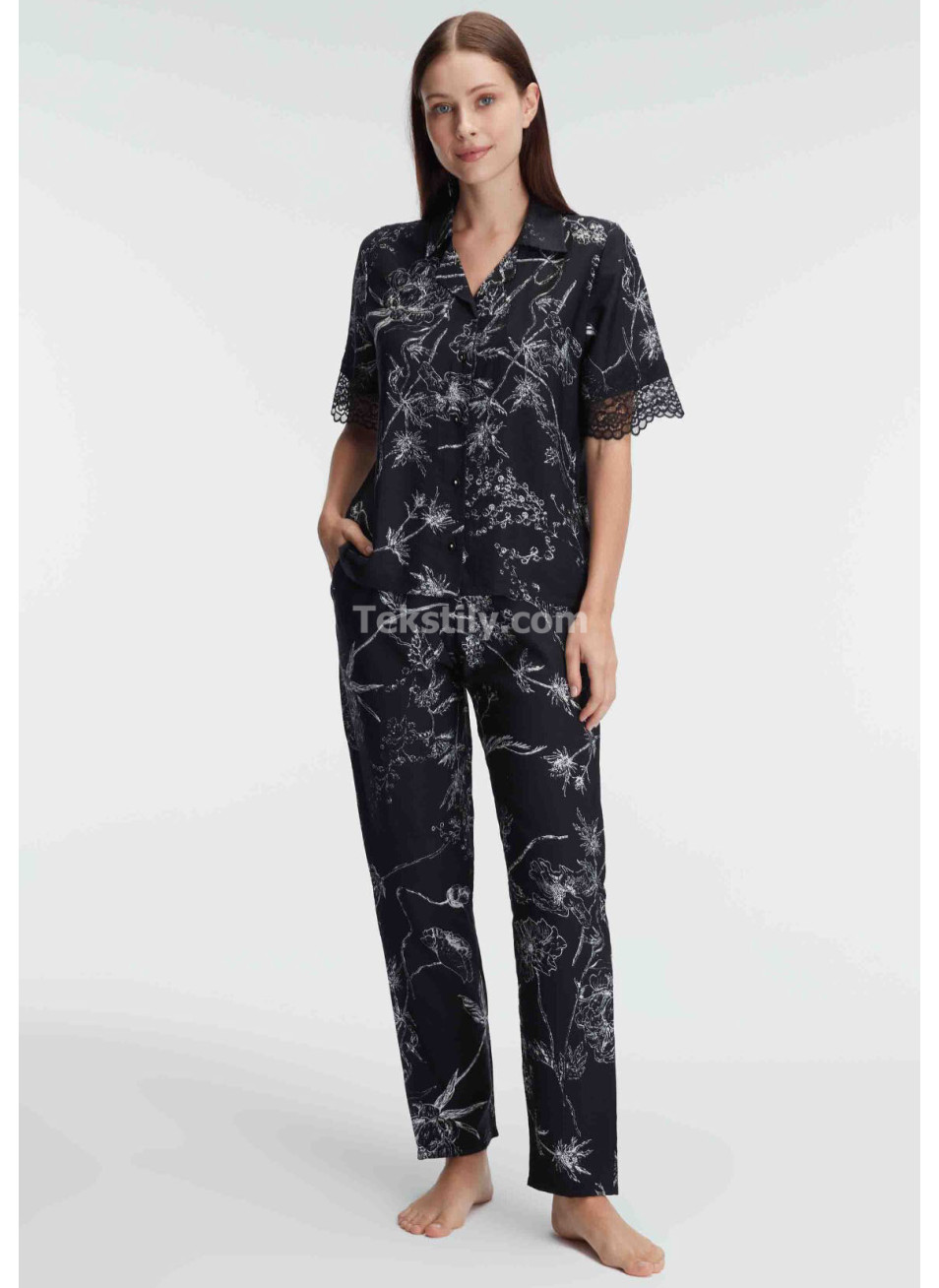 Женский домашний комплект с брюками (S-M-L-XL) ANIL 2024/25