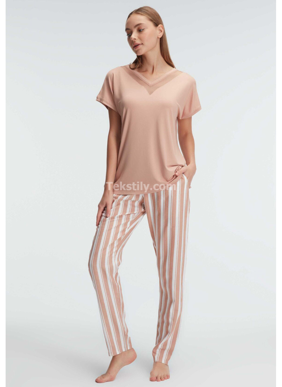 Женский домашний комплект с брюками (S-M-L-XL) ANIL 2024/25