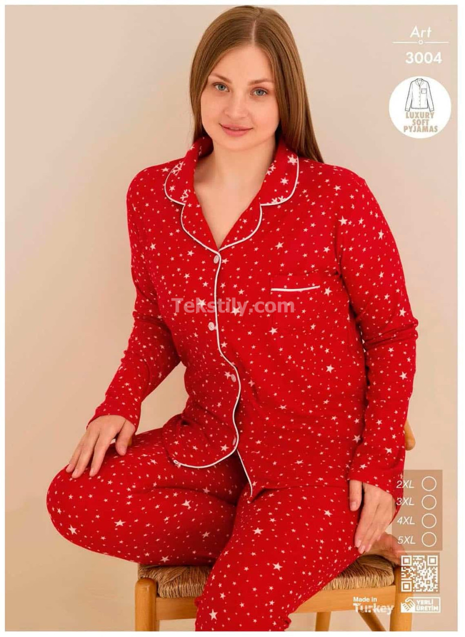 Пижама Женская Велсофт Battal CAGRI (2XL+3XL+4XL+5XL) 