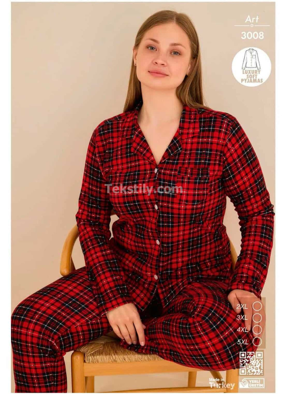 Пижама Женская Велсофт Battal CAGRI (2XL+3XL+4XL+5XL) 