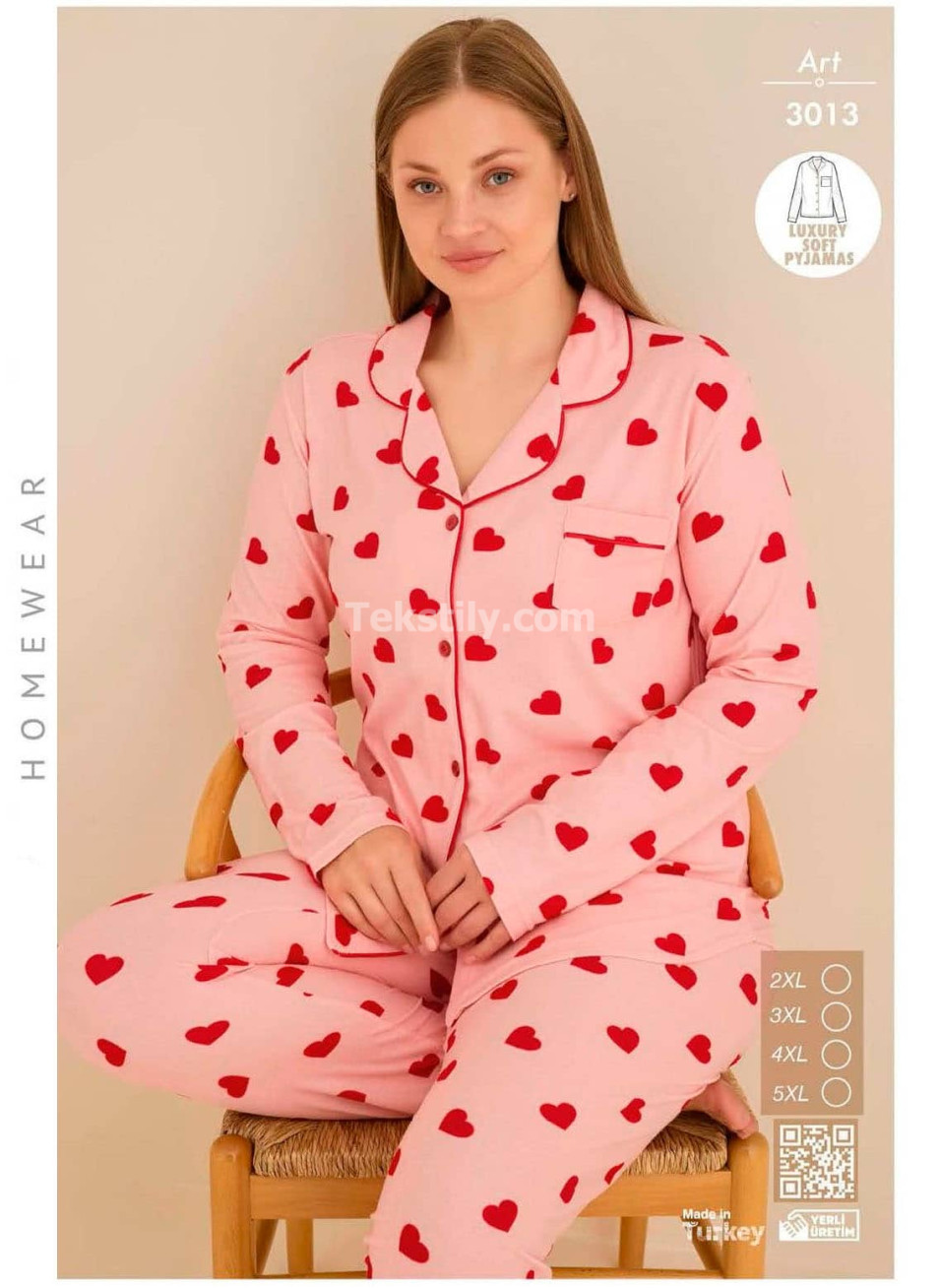 Пижама Женская Велсофт Battal CAGRI (2XL+3XL+4XL+5XL) 