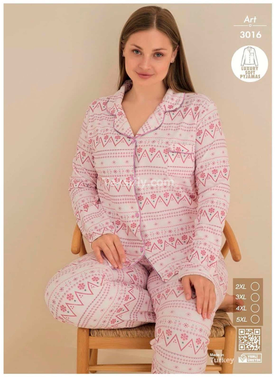 Пижама Женская Велсофт Battal CAGRI (2XL+3XL+4XL+5XL) 