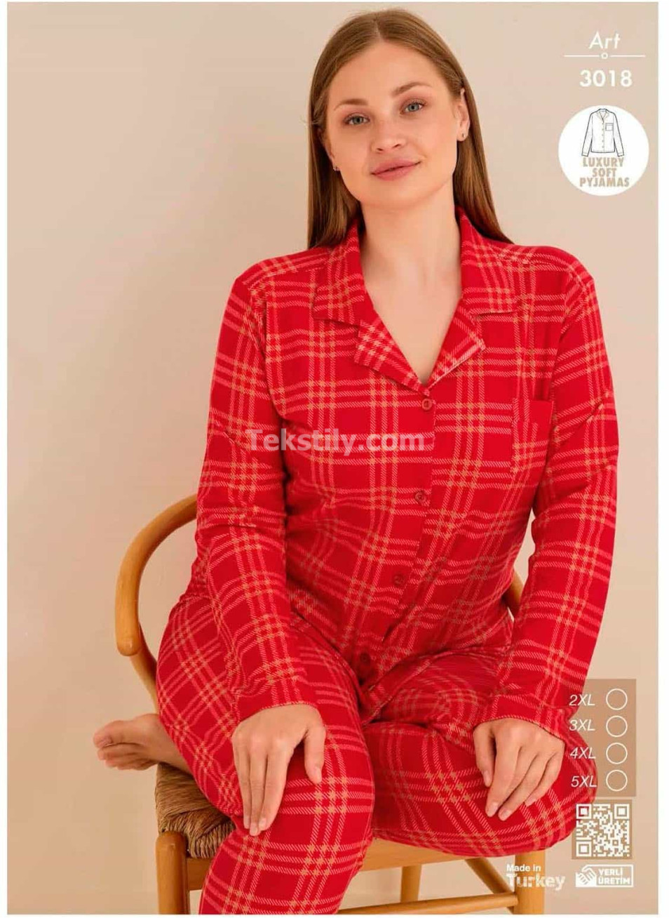 Пижама Женская Велсофт Battal CAGRI (2XL+3XL+4XL+5XL) 