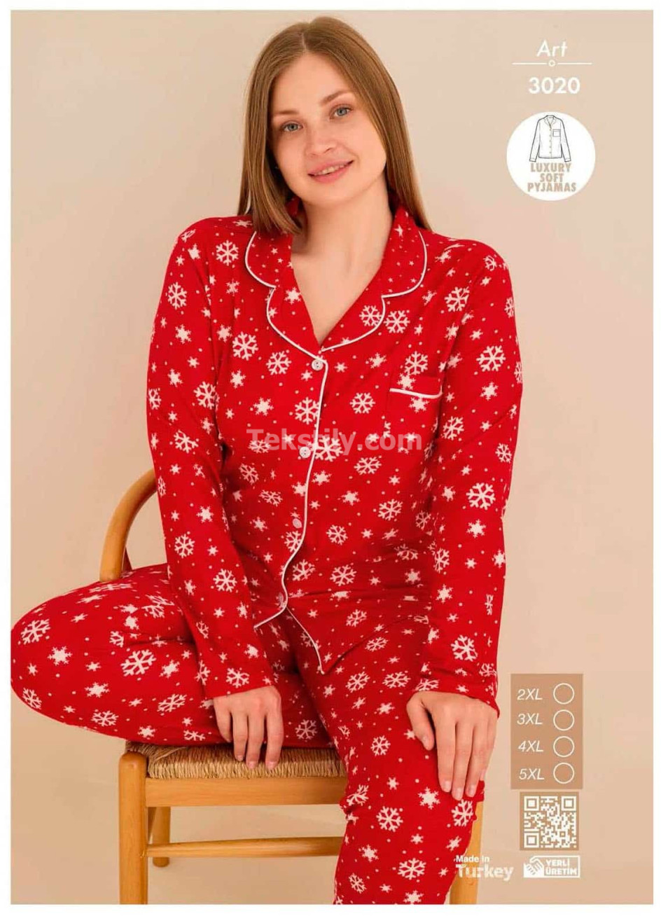 Пижама Женская Велсофт Battal CAGRI (2XL+3XL+4XL+5XL) 
