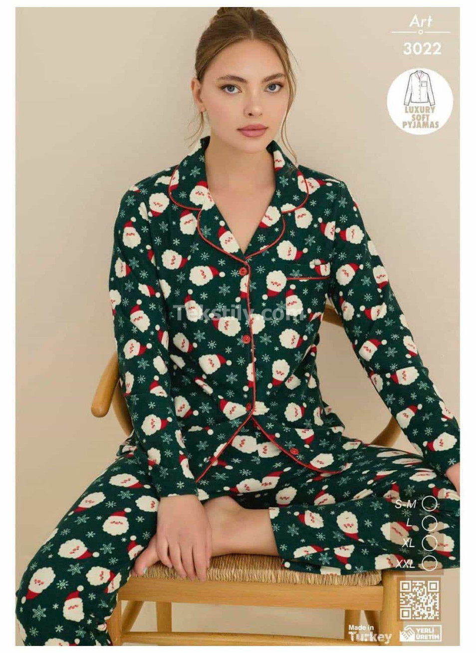 Женская Теплая Пижама Велсофт CAGRI (S/M+L+XL+2XL)