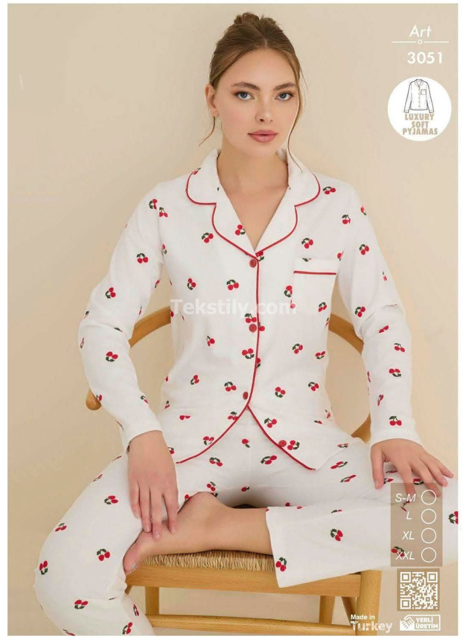 Женская Теплая Пижама Велсофт CAGRI (S/M+L+XL+2XL)