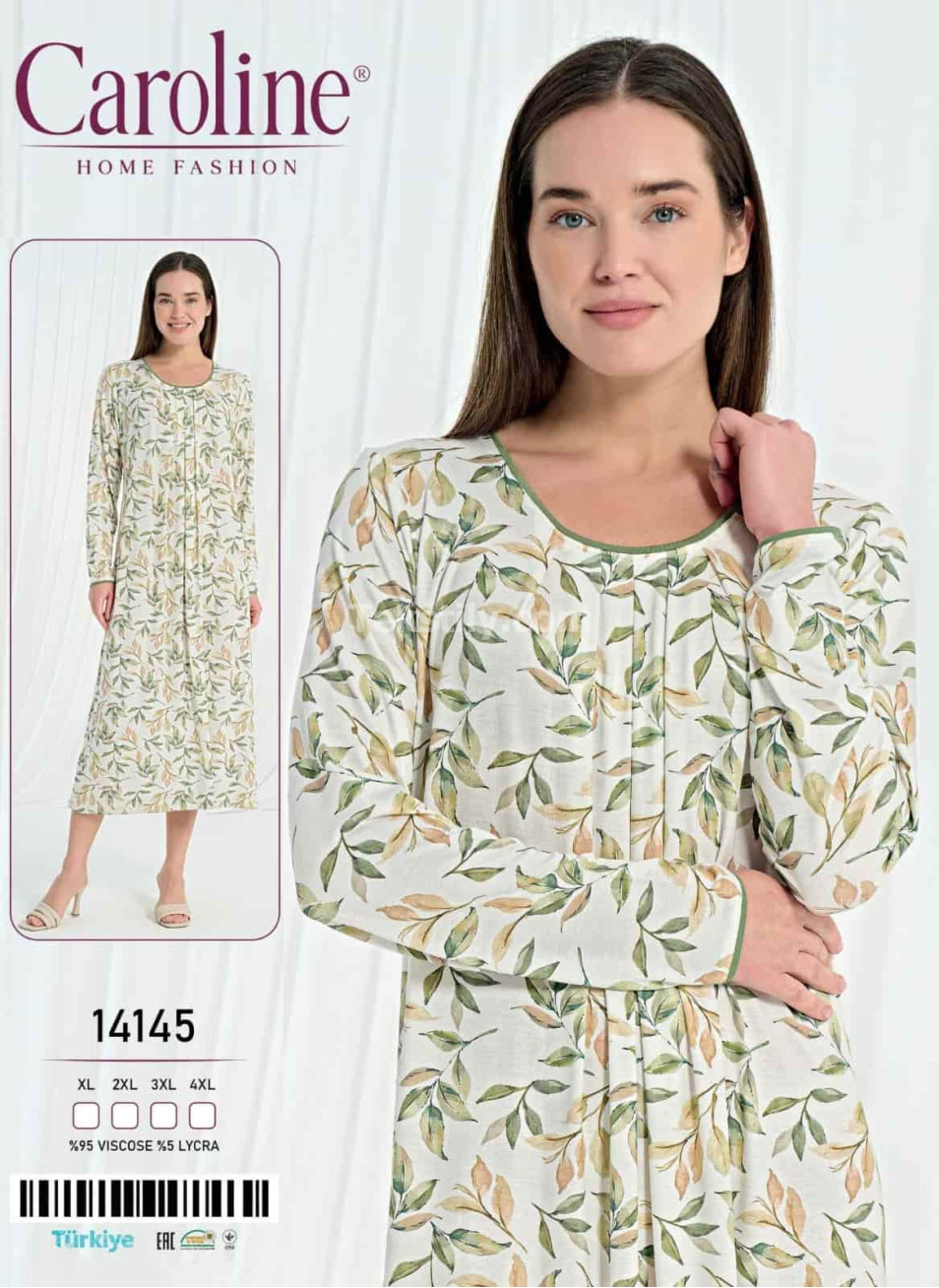Женская Ночная Сорочка Caroline (XL+2XL+3XL+4XL)