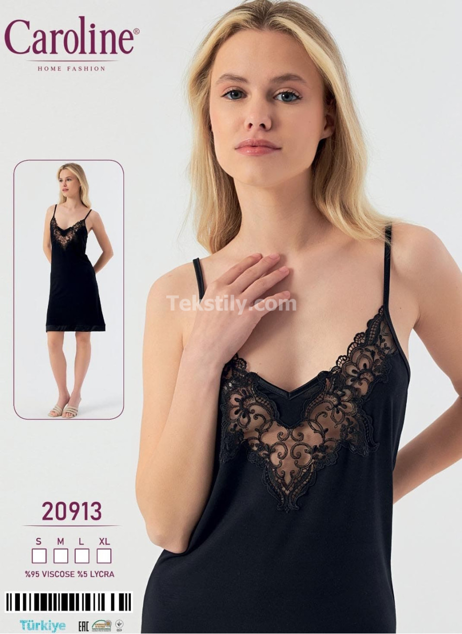 Женская Ночная Сорочка Caroline (S+M+L+XL)