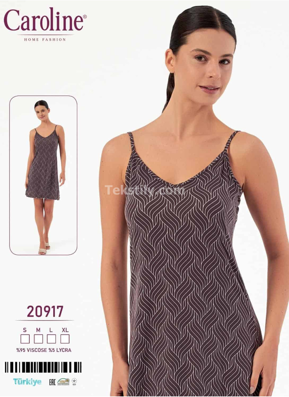 Женская Ночная Сорочка Caroline (S+M+L+XL)