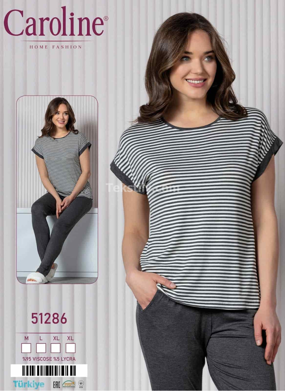 Женская Пижамa Caroline (M+L+XL+XL) 