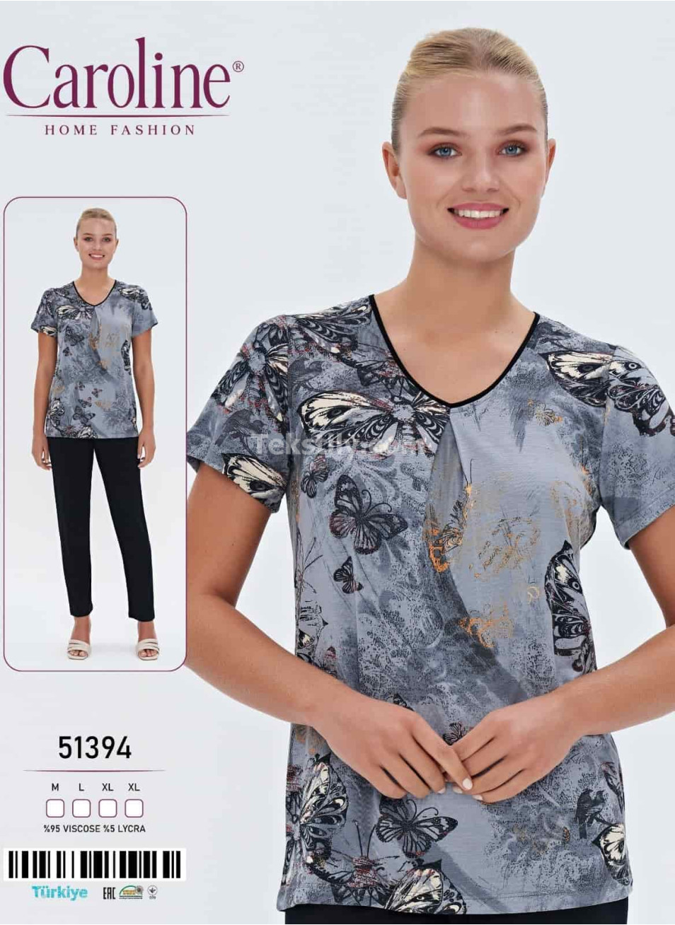 Женская Пижамa Caroline (M+L+XL+XL) 