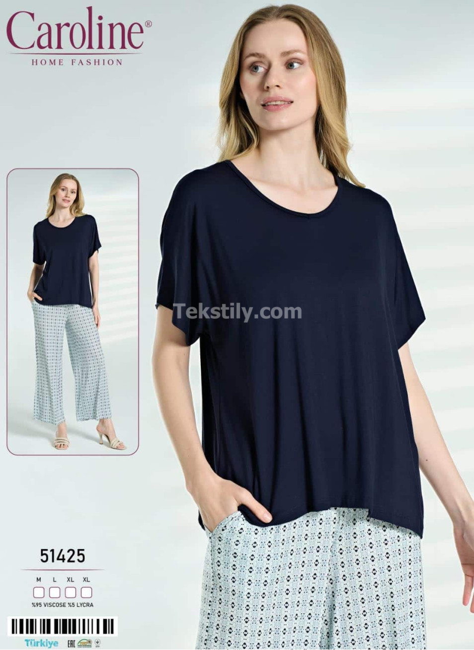 Женская Пижамa Caroline (M+L+XL+XL) 