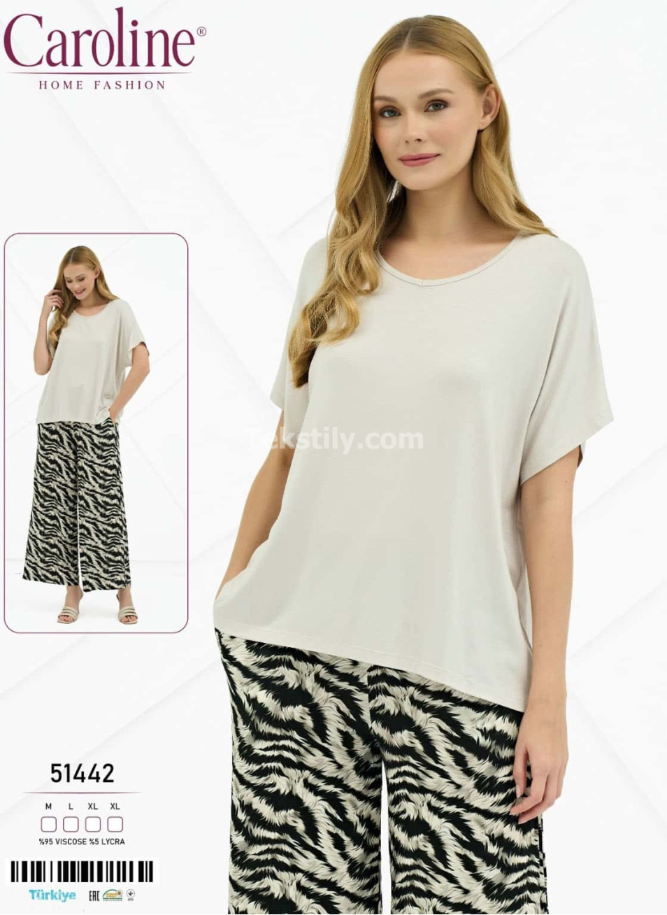 Женская Пижамa Caroline (M+L+XL+XL) 