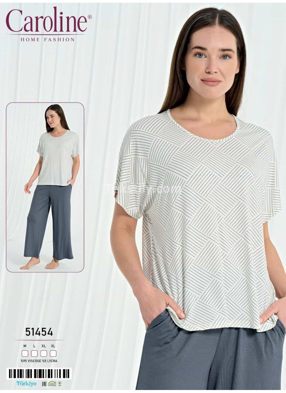 Женская Пижамa Caroline (M+L+XL+XL) 