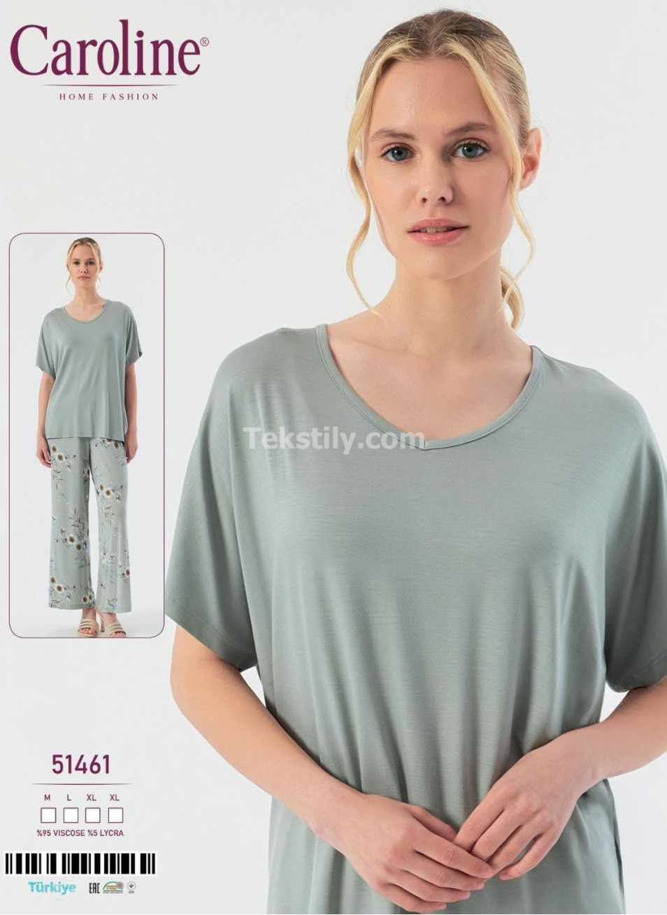 Женская Пижамa Caroline (M+L+XL+XL) 