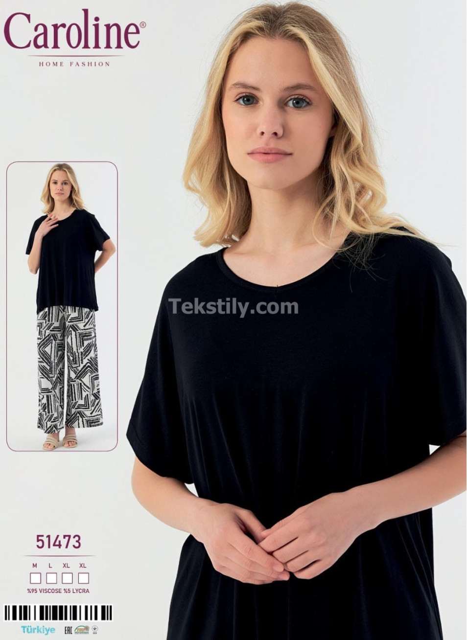 Женская Пижамa Caroline (M+L+XL+XL) 