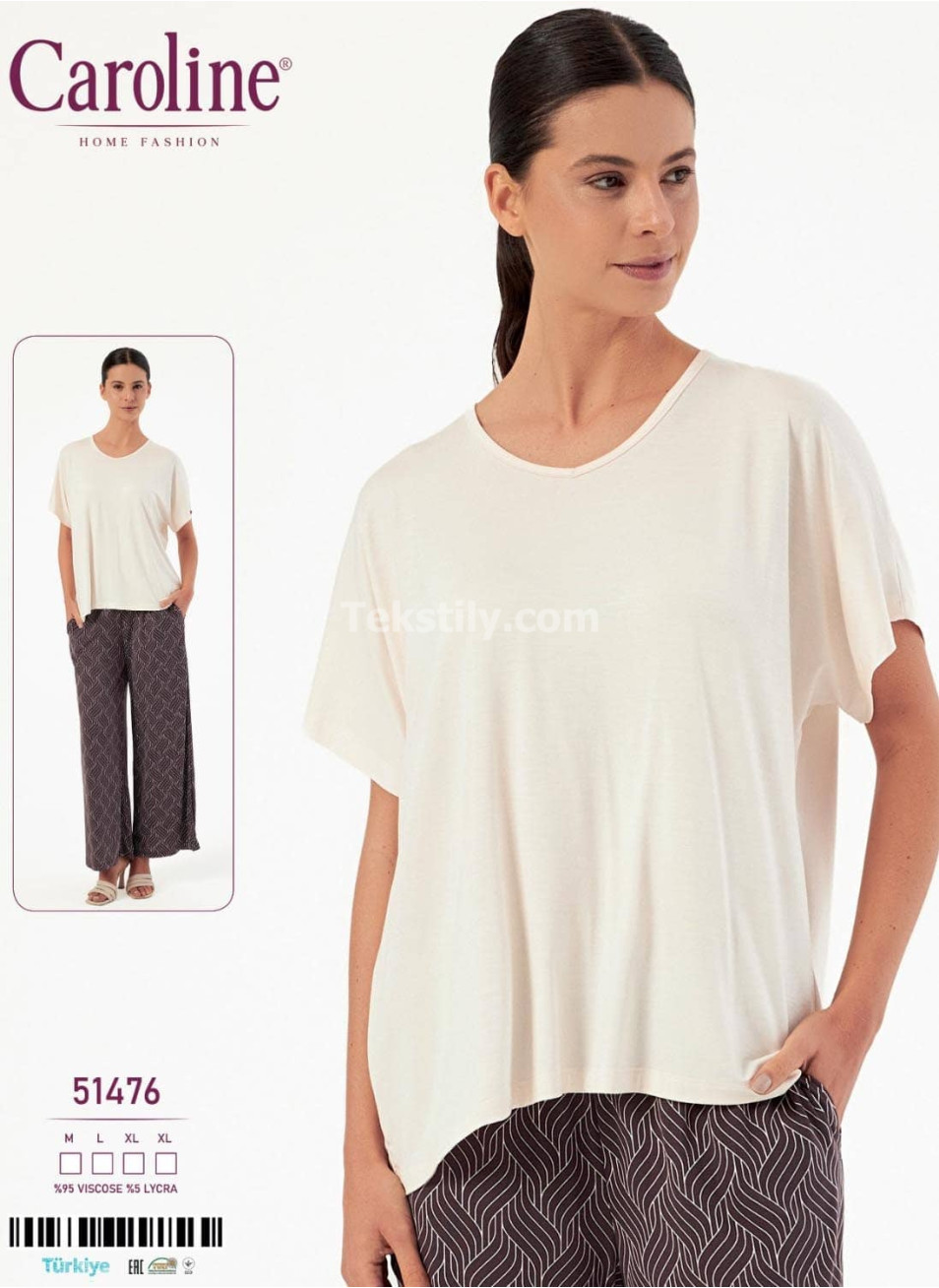 Женская Пижамa Caroline (M+L+XL+XL) 