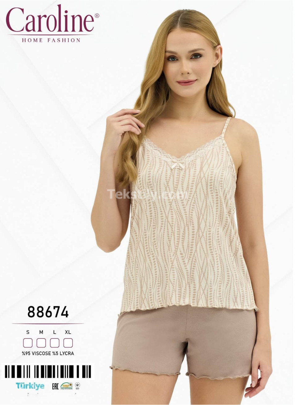Женский Комплект с Шортами Caroline (S+M+L+XL)