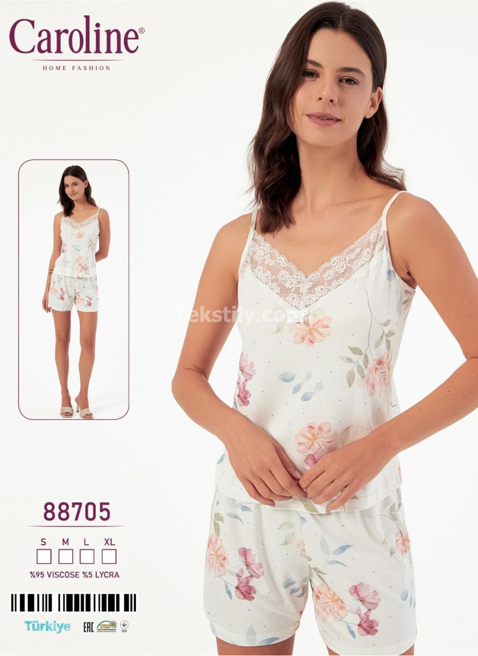 Женский Комплект с Шортами Caroline (S+M+L+XL)