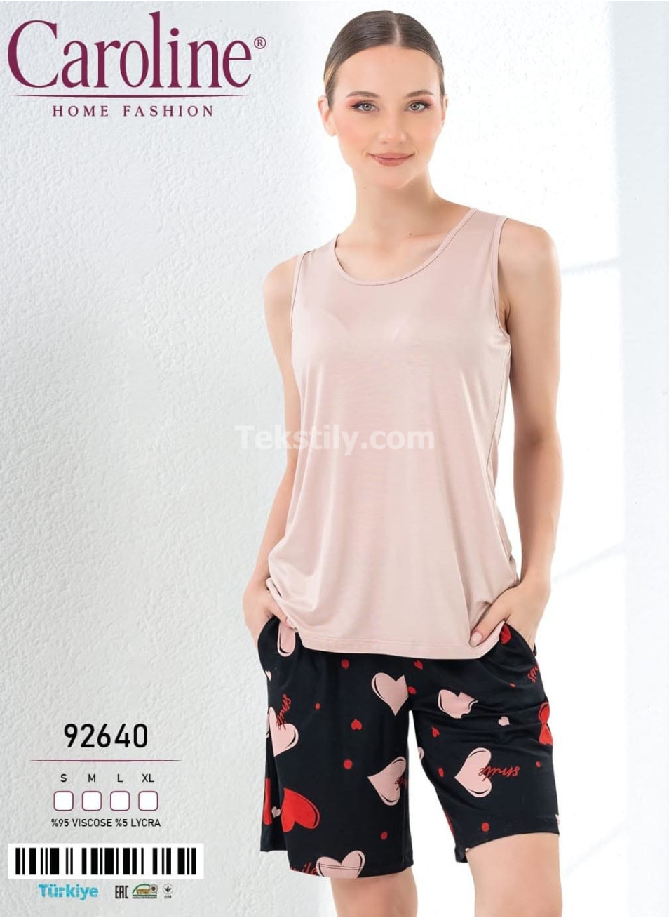Женский Комплект с Шортами Caroline (S+M+L+XL)