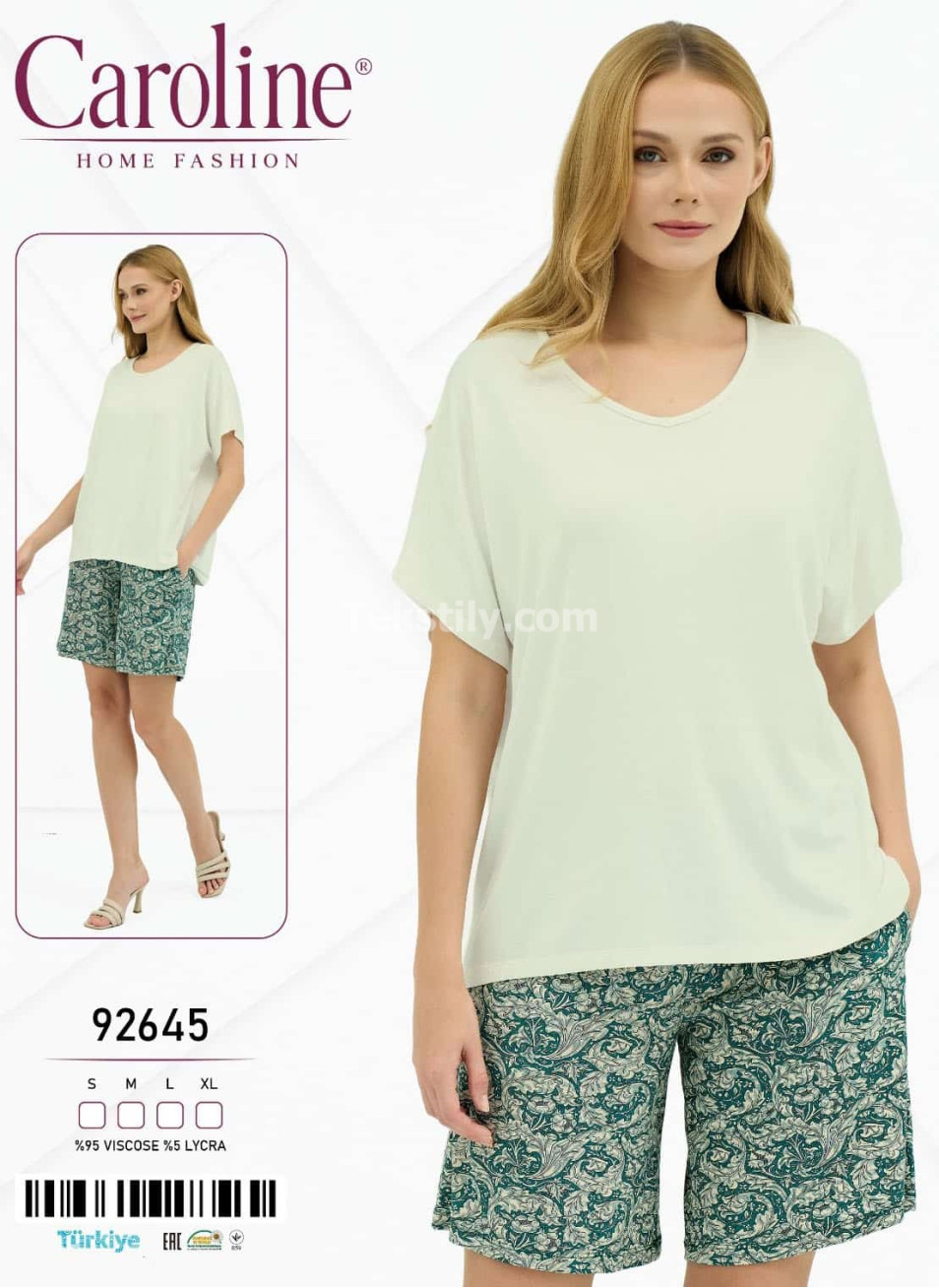 Женский Комплект с Шортами Caroline (S+M+L+XL)