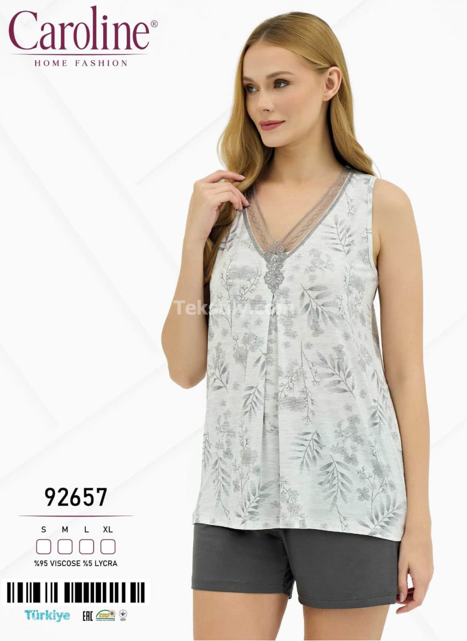 Женский Комплект с Шортами Caroline (S+M+L+XL)