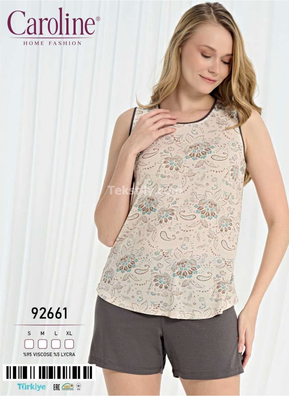 Женский Комплект с Шортами Caroline (S+M+L+XL)