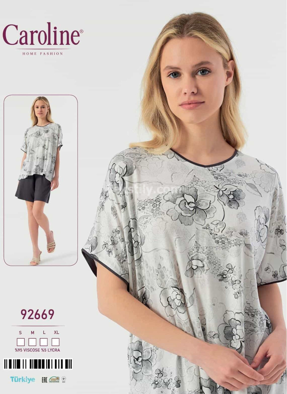 Женский Комплект с Шортами Caroline (S+M+L+XL)