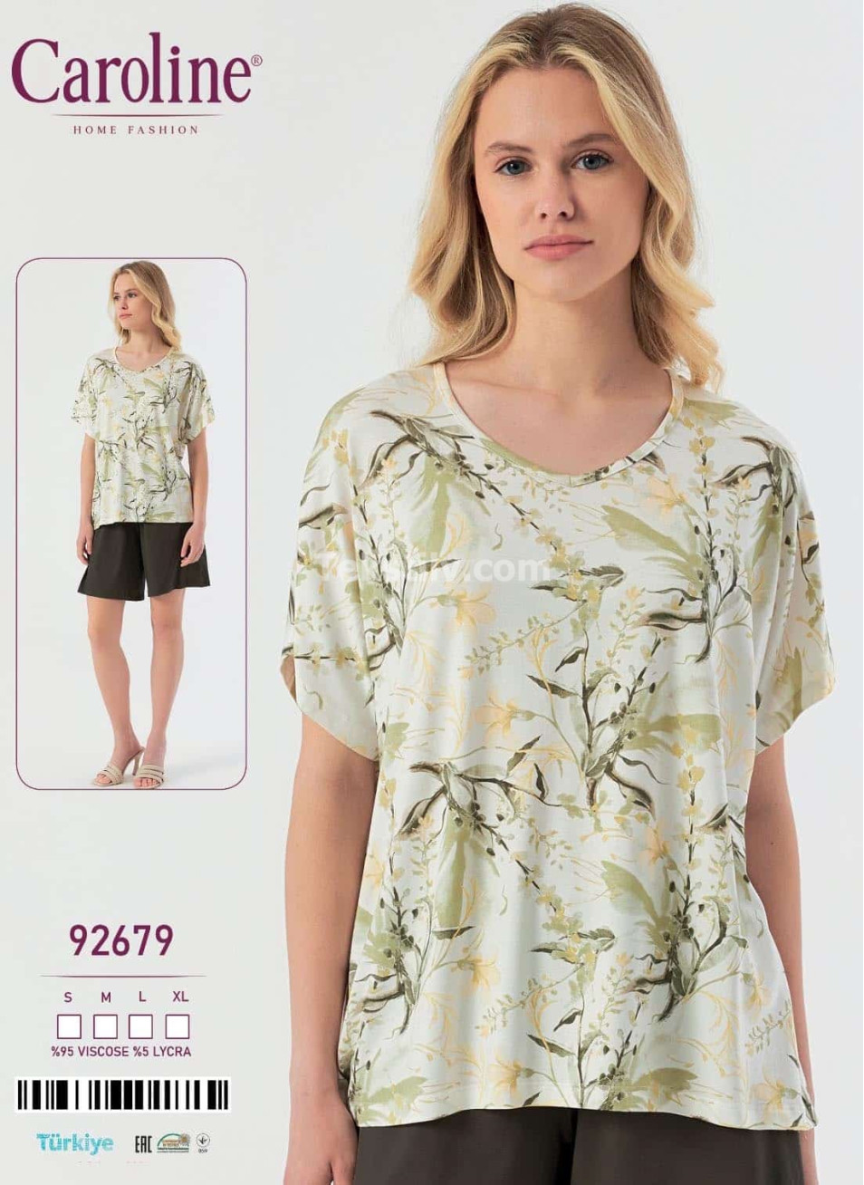 Женский Комплект с Шортами Caroline (S+M+L+XL)
