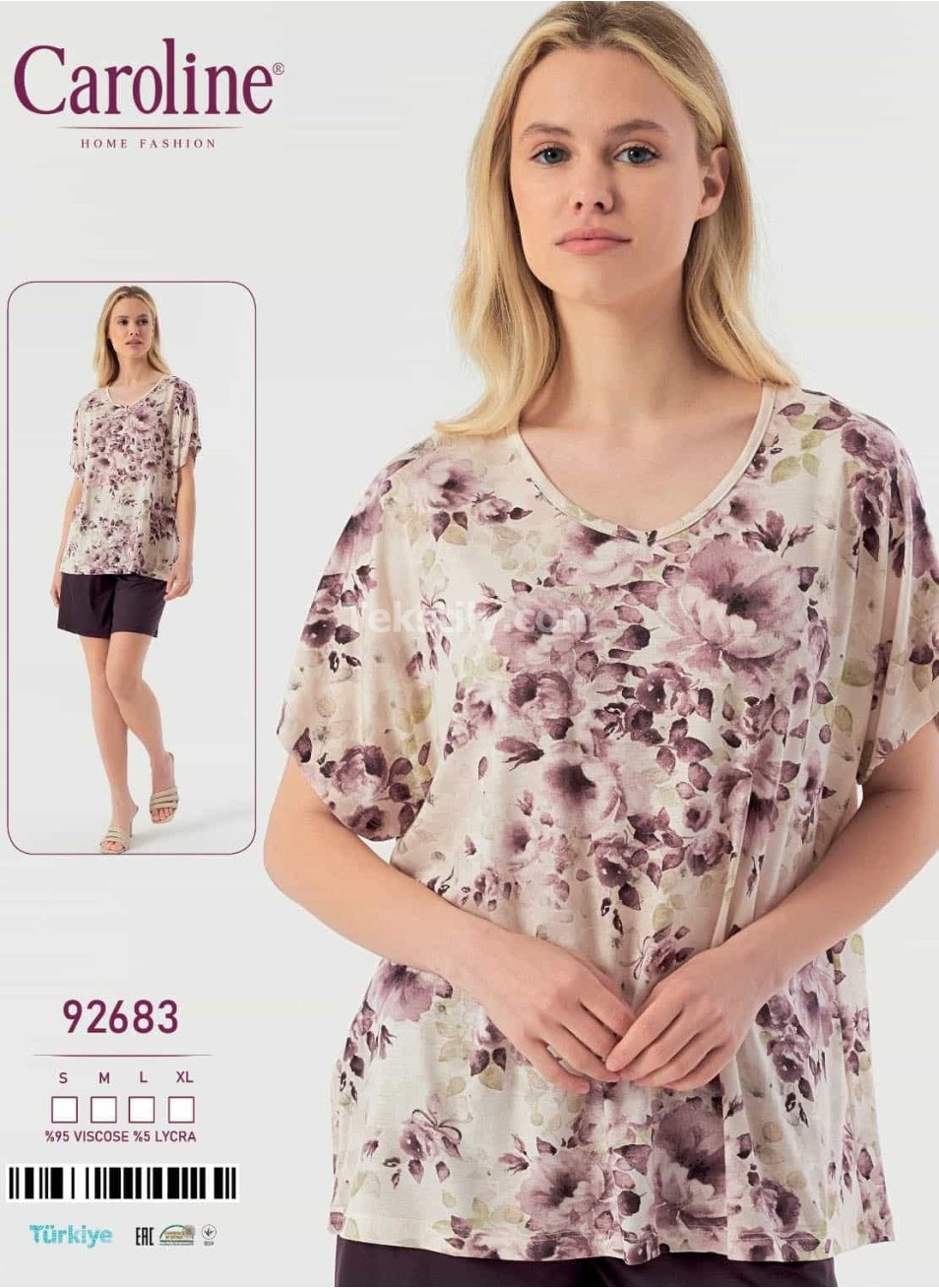 Женский Комплект с Шортами Caroline (S+M+L+XL)