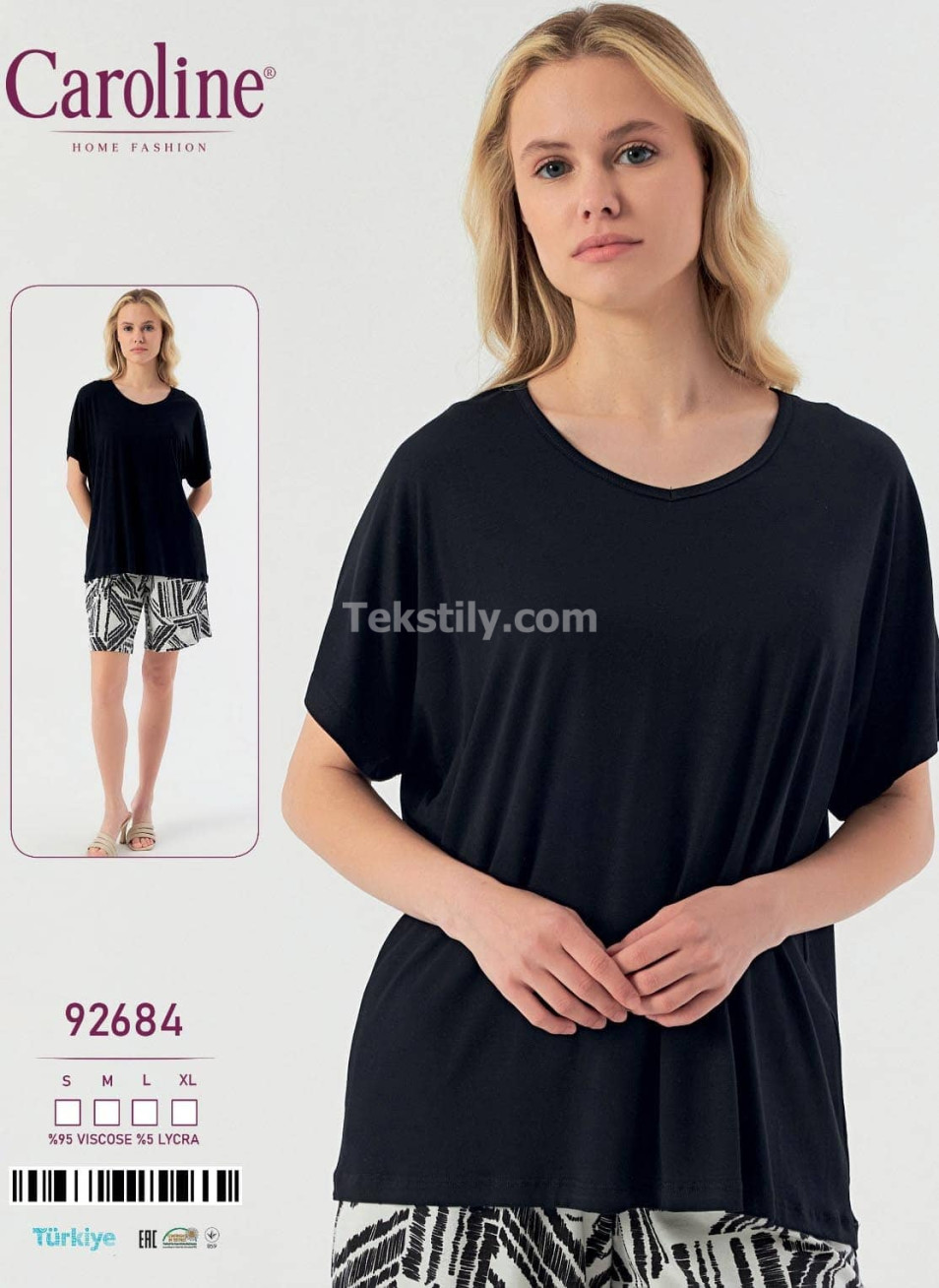 Женский Комплект с Шортами Caroline (S+M+L+XL)