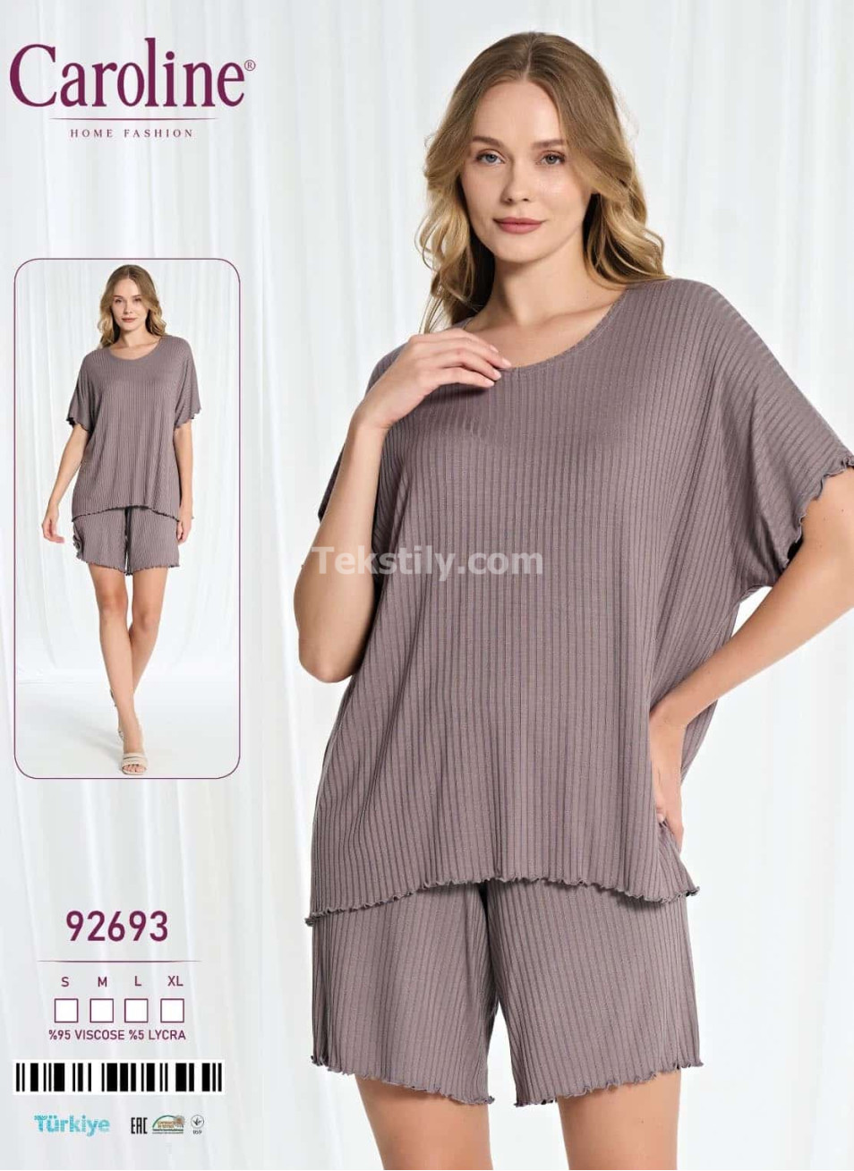 Женский Комплект с Шортами Caroline (S+M+L+XL)