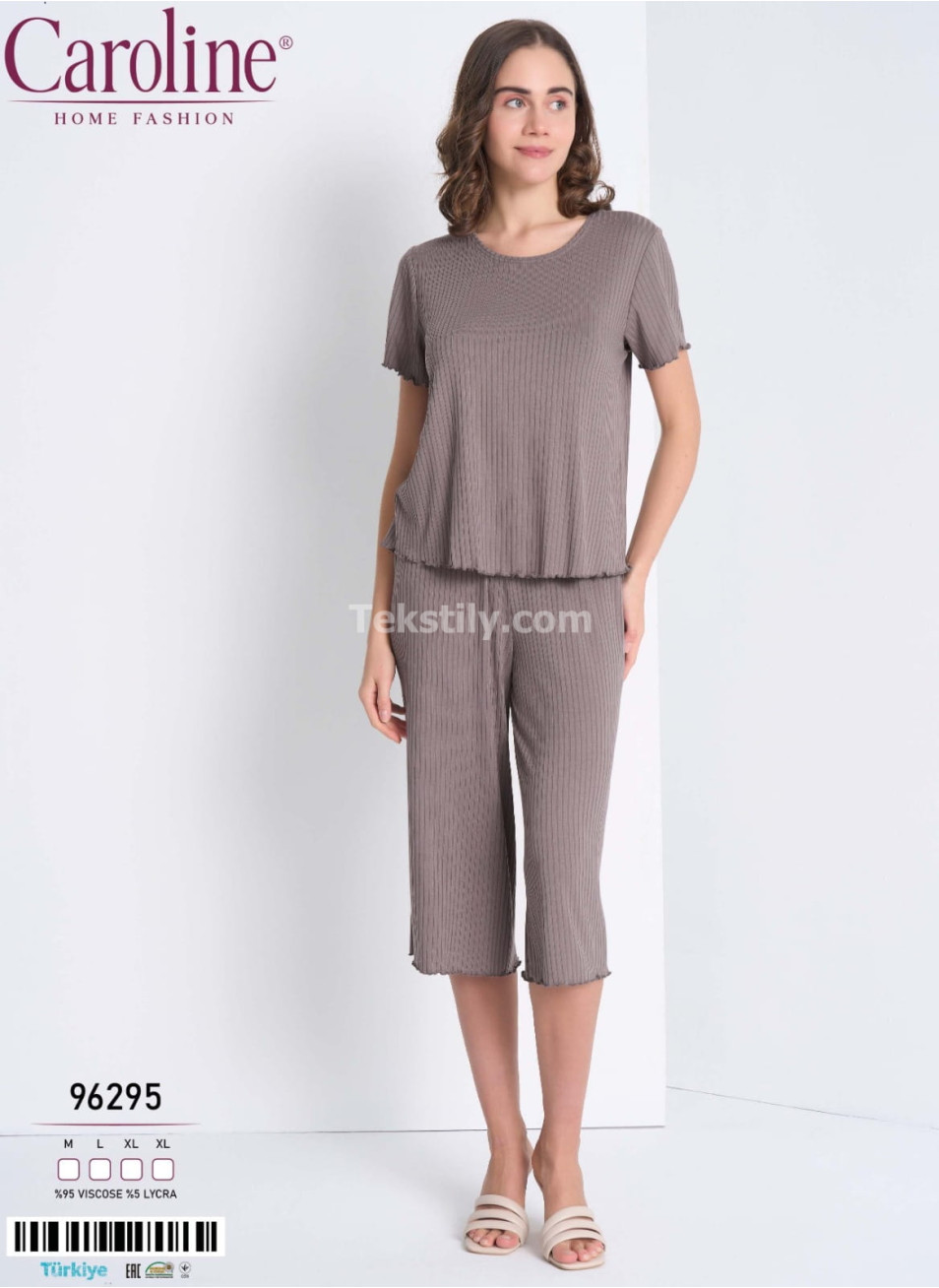 Пижама Женская Комплект с Капри Caroline (M+L+XL+XL)