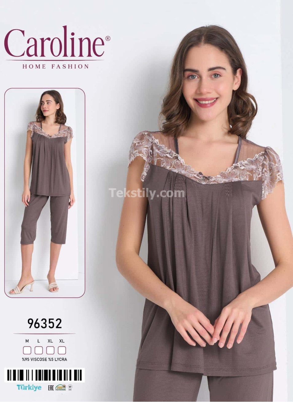 Женский Комплект с Капри Caroline (M+L+XL+XL)