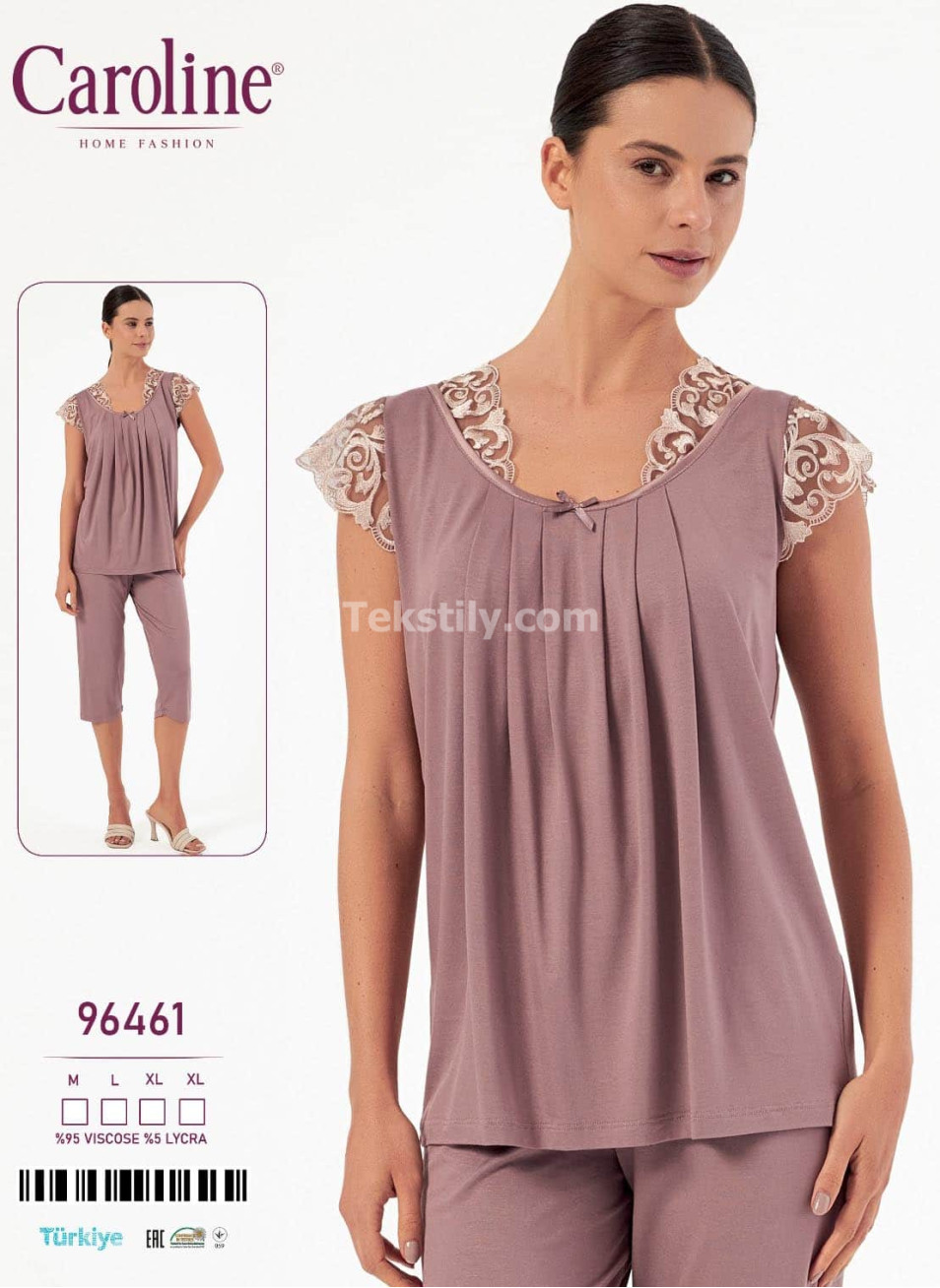 Женский Комплект с Капри Caroline (M+L+XL+XL)