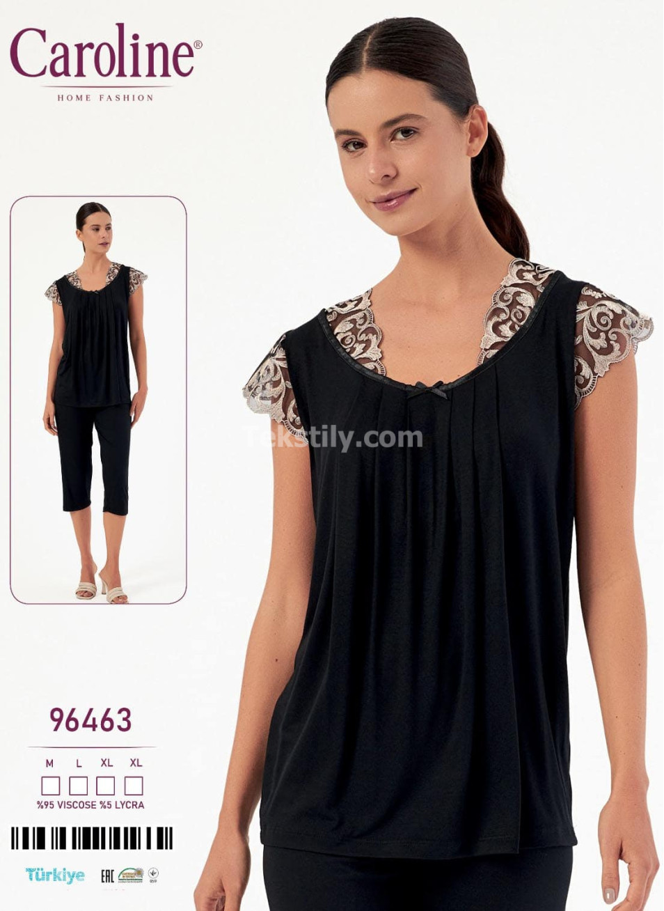Женский Комплект с Капри Caroline (M+L+XL+XL)
