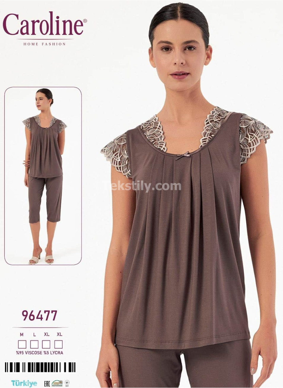 Женский Комплект с Капри Caroline (M+L+XL+XL)