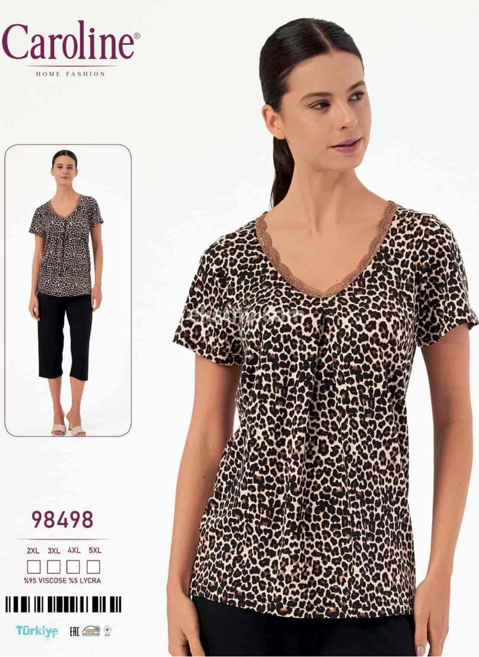 Женский Комплект с Капри Caroline (2XL+3XL+4XL+5XL)