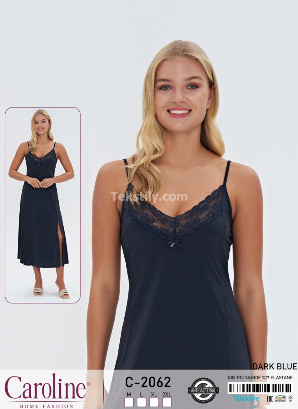 Ночная Женская Сорочка Caroline (M+L+XL+2XL)