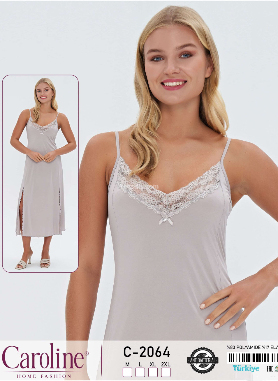 Женская Ночная Сорочка Caroline (M+L+XL+2XL)
