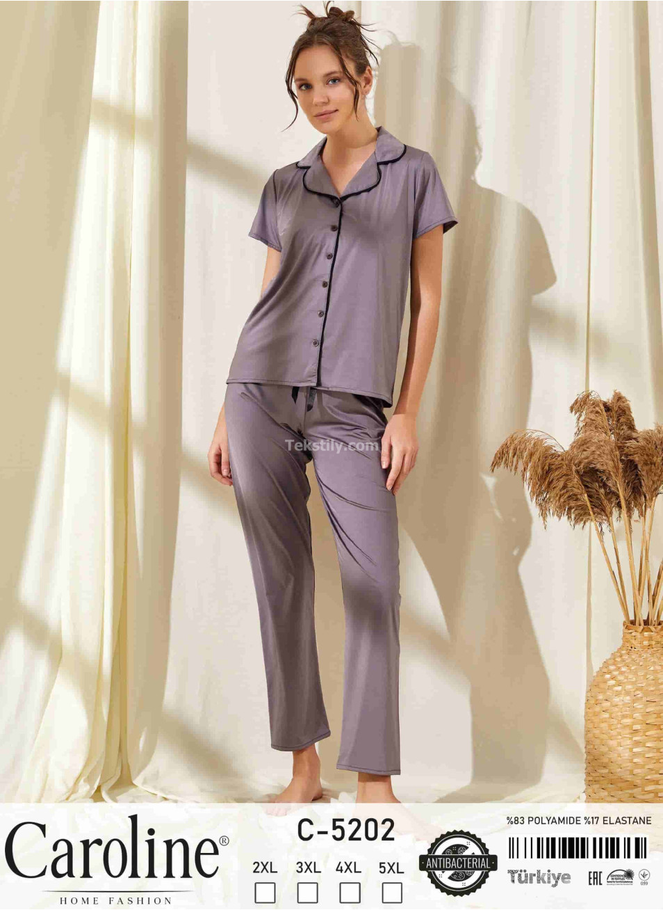 Женская Пижамa Caroline (2XL+3XL+4XL+5XL) 