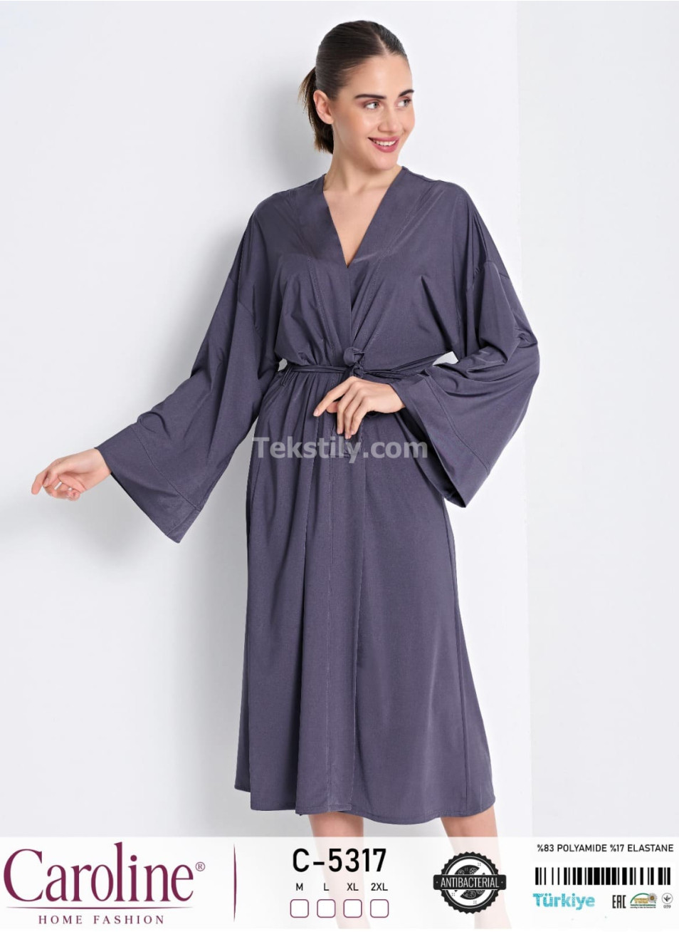 Женский домашний халат Caroline (M+L+XL+2XL)