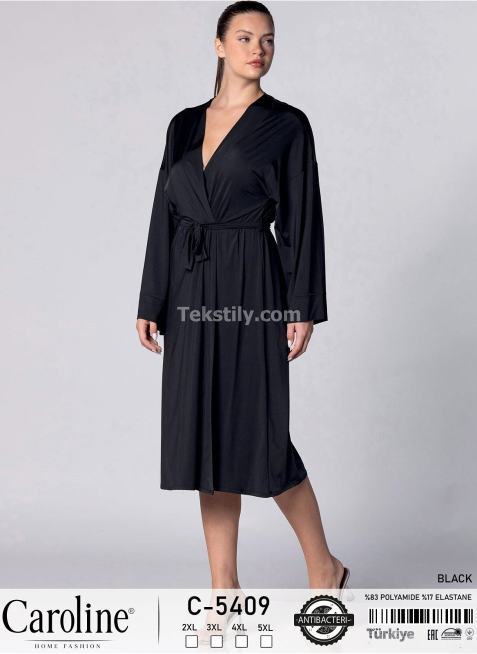 Женский домашний халат Caroline (2XL+3XL+4XL+5XL)
