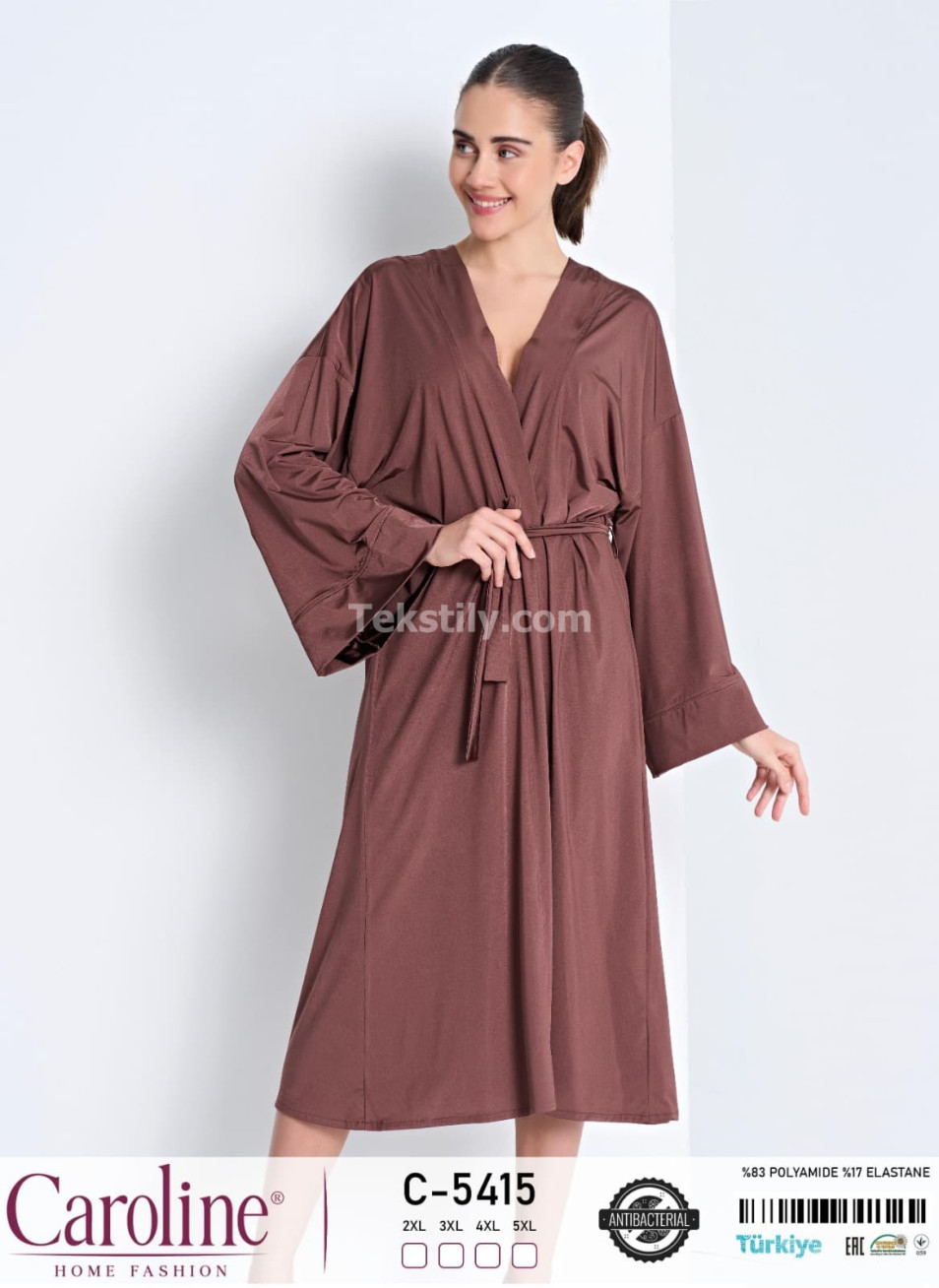 Женский домашний халат Caroline (2XL+3XL+4XL+5XL)