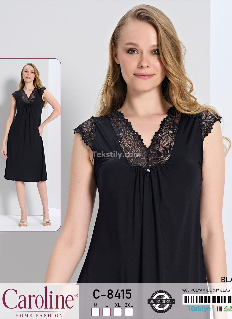 Женская Ночная Сорочка Caroline (M+L+XL+2XL)